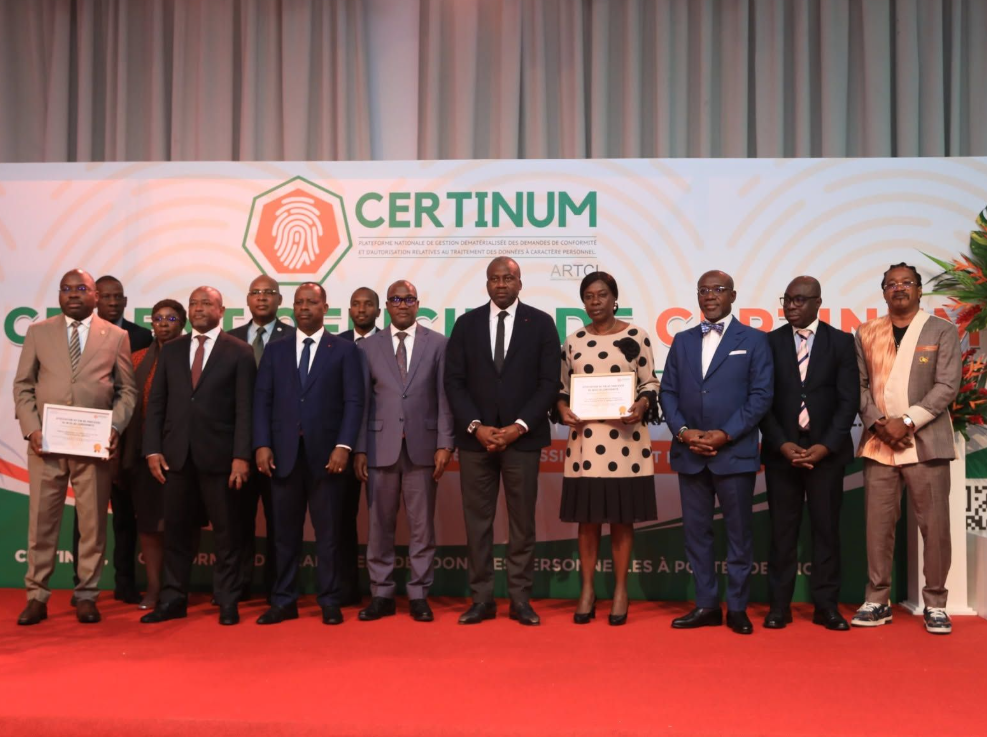 CÔTE D'IVOIRE : L'ARTCI lance CERTINUM, la plateforme nationale de conformité en protection des données personnelles